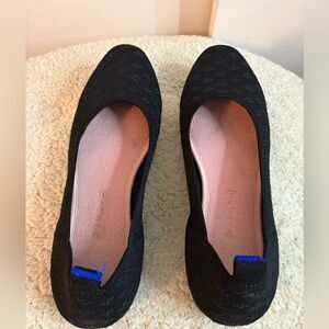 Rothy’s black square flat size 10.5